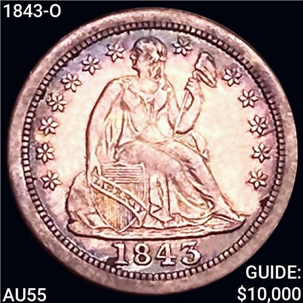1843-O Seated Liberty Dime HIGH GRADE