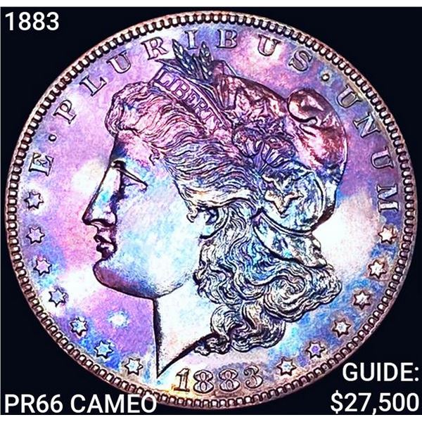 1883 Morgan Silver Dollar GEM PROOF CAM