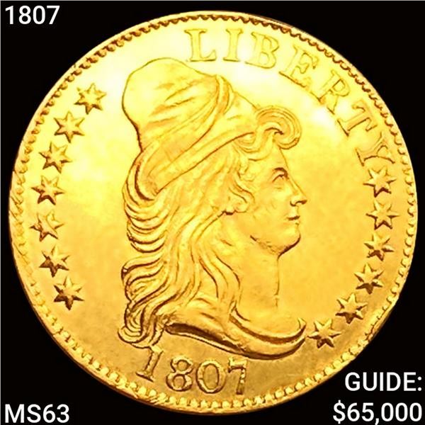 1807 $5 Gold Half Eagle CHOICE BU