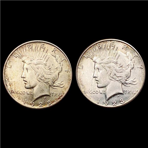 [2] 1923-1925 Silver Peace Dollar UNCIRCULATED