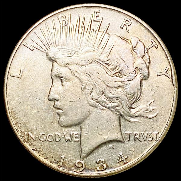 1934 Silver Peace Dollar CLOSELY UNCIRCULATED