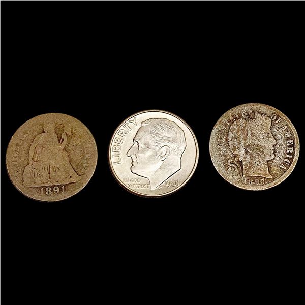 [3] 1891&1949 U.S. Coinage HIGH GRADE