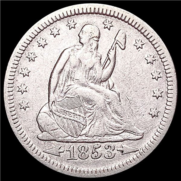 1853 Seated Liberty Quarter CLOSELY UNCIRCULATED