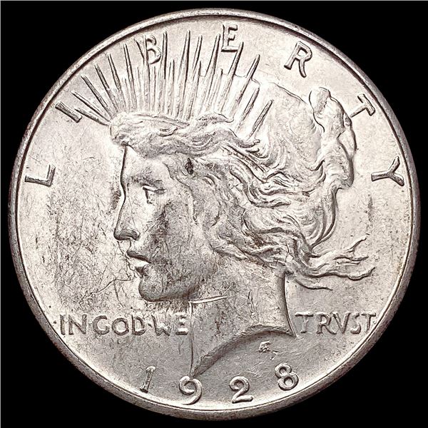 1928-S Silver Peace Dollar CHOICE AU