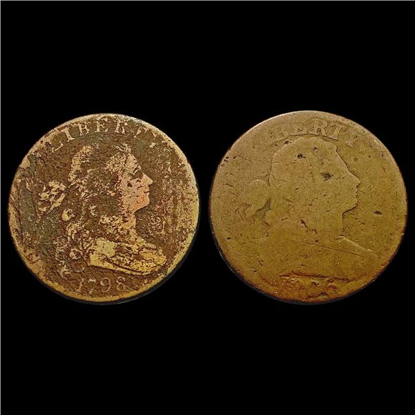 [2] 1798&1806 Draped Bust Large Cent NICELY CIRCULATED