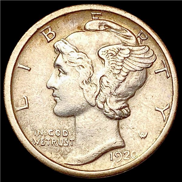 1920-S Mercury Dime CLOSELY UNCIRCULATED