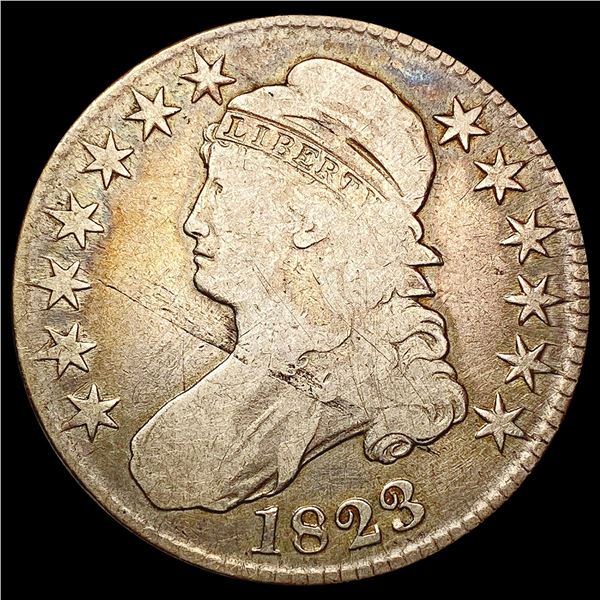 1823 Capped Bust Half Dollar NICELY CIRCULATED