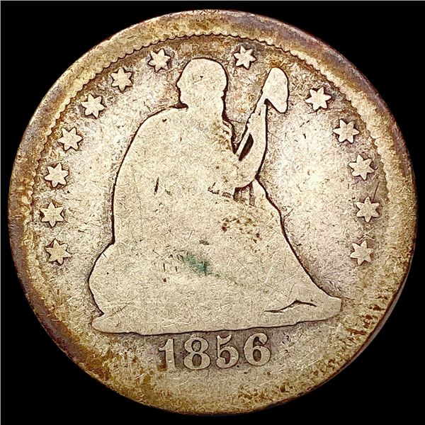 1856-S Seated Liberty Quarter NICELY CIRCULATED