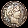 1901-O Barber Dime NEARLY UNCIRCULATED