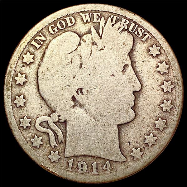 1914 Barber Half Dollar NICELY CIRCULATED