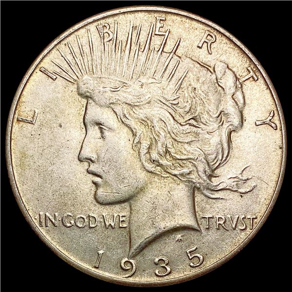 1935 Silver Peace Dollar CLOSELY UNCIRCULATED