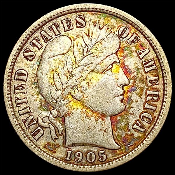 1905-S Barber Dime LIGHTLY CIRCULATED