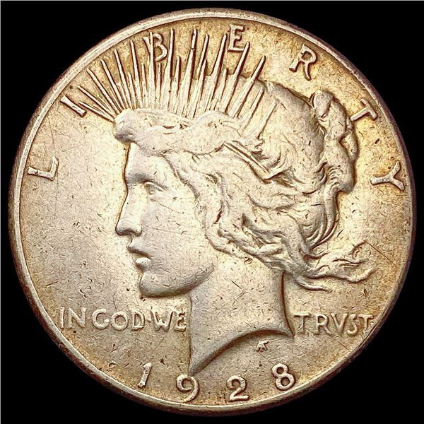 1928 Silver Peace Dollar NEARLY UNCIRCULATED