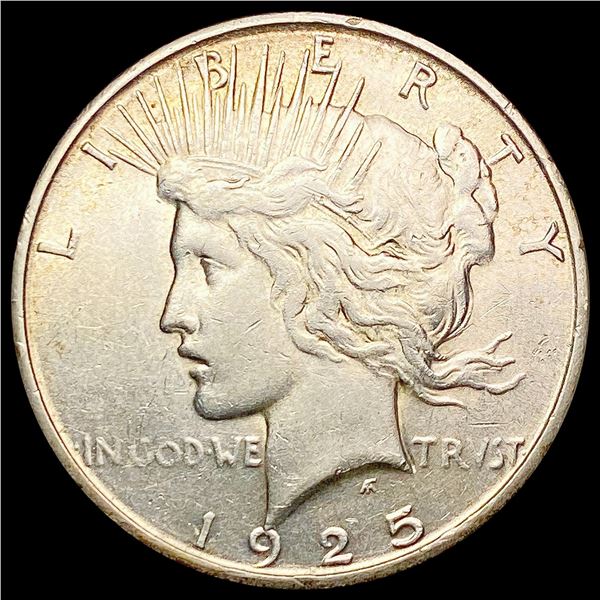 1925-S Silver Peace Dollar CHOICE AU