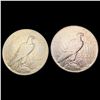 Image 2 : [2] 1927-D&1935 Silver Peace Dollar CLOSELY UNCIRCULATED