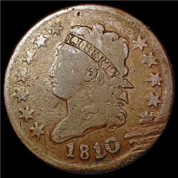 1810 Classic Head Large Cent NICELY CIRCULATED