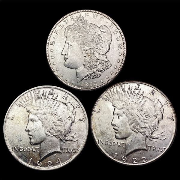 [3] 1898-1924 Silver Dollars UNCIRCULATED