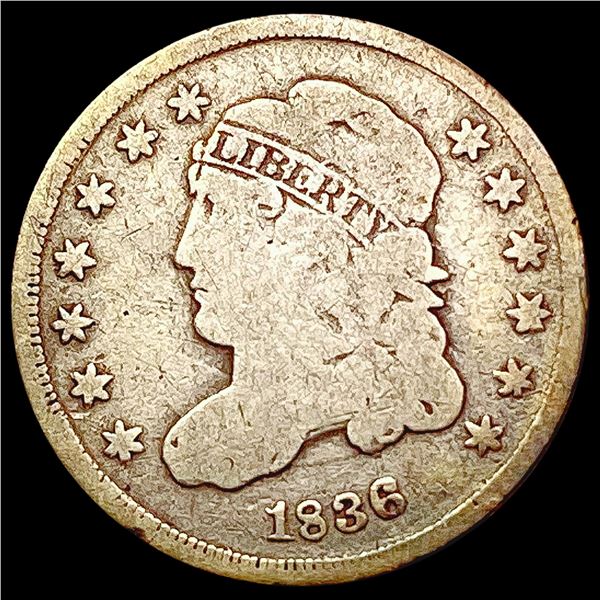 1836 Capped Bust Half Dime NICELY CIRCULATED