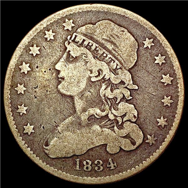 1834 Capped Bust Quarter NICELY CIRCULATED