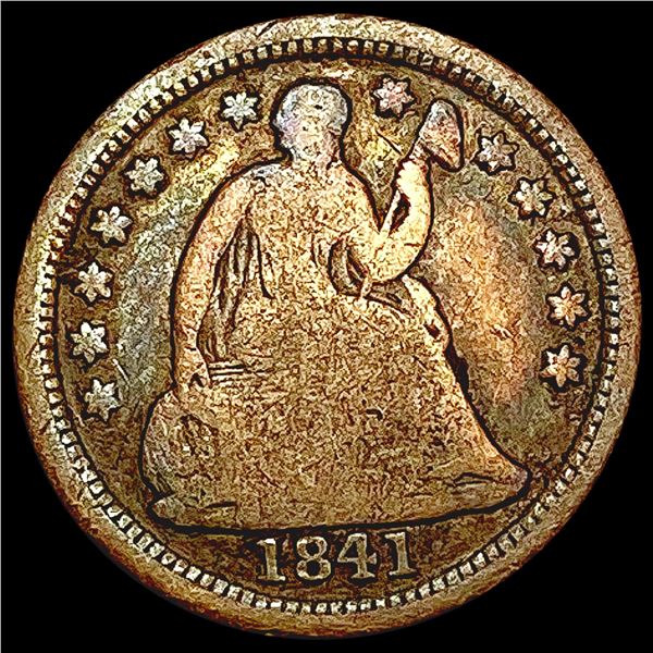 1841-O Seated Liberty Half Dime NICELY CIRCULATED