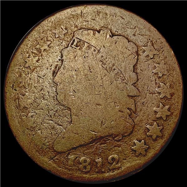 1812 Classic Head Large Cent NICELY CIRCULATED