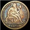 Image 1 : 1873 Seated Liberty Dime NICELY CIRCULATED