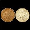 Image 2 : 1927 & 1934 Better Date Peace Dollars Lot [2 Coins] HIGH GRADE