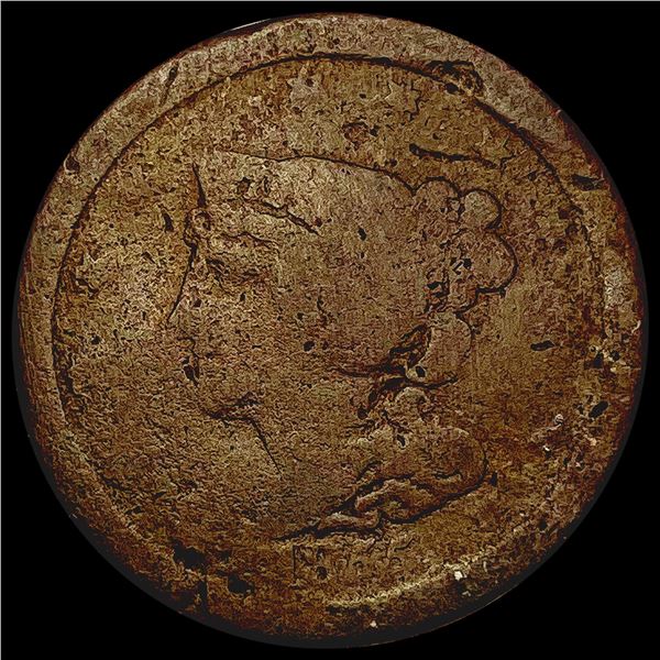 1855 Braided Hair Half Cent NICELY CIRCULATED