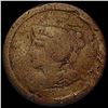 1855 Braided Hair Half Cent NICELY CIRCULATED