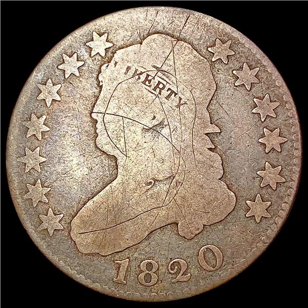 1820 Capped Bust Quarter NICELY CIRCULATED