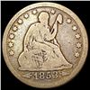 Image 1 : 1853 Arrows and Rays Seated Liberty Quarter NICELY CIRCULATED