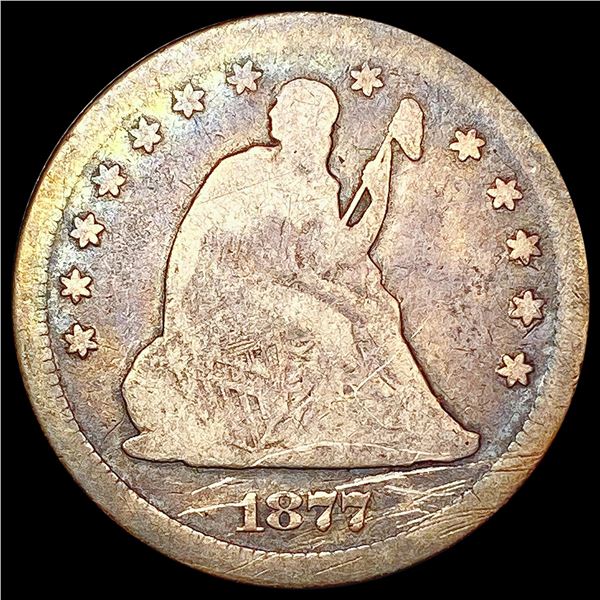 1877-S Seated Liberty Quarter NICELY CIRCULATED