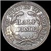 Image 2 : 1858/58 Inv. Dt. Seated Liberty Half Dime CHOICE AU