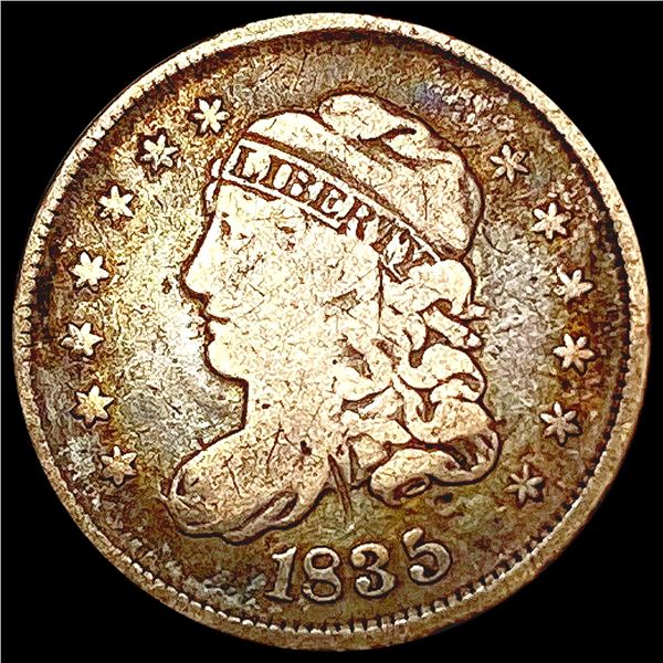1835 Capped Bust Half Dime NICELY CIRCULATED