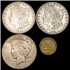 Image 1 : 1858-1923 Varied US Coinage Lot [4 Coins] HIGH GRADE