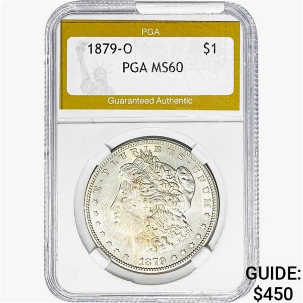 1879-O Morgan Silver Dollar PGA MS60