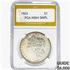 Image 1 : 1903 Morgan Silver Dollar PGA MS64 DMPL