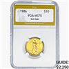Image 1 : 1986 1/4oz Gold $10 Eagle PGA MS70
