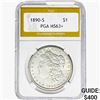1890-S Morgan Silver Dollar PGA MS63+