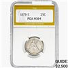 1875-S Seated Liberty Quarter PGA MS64