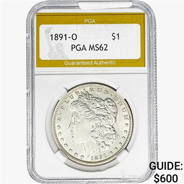 1891-O Morgan Silver Dollar PGA MS62