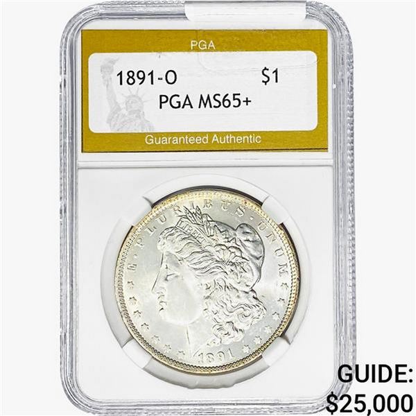1891-O Morgan Silver Dollar PGA MS65+