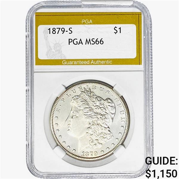 1879-S Morgan Silver Dollar PGA MS66