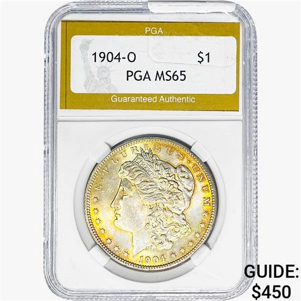 1904-O Morgan Silver Dollar PGA MS65