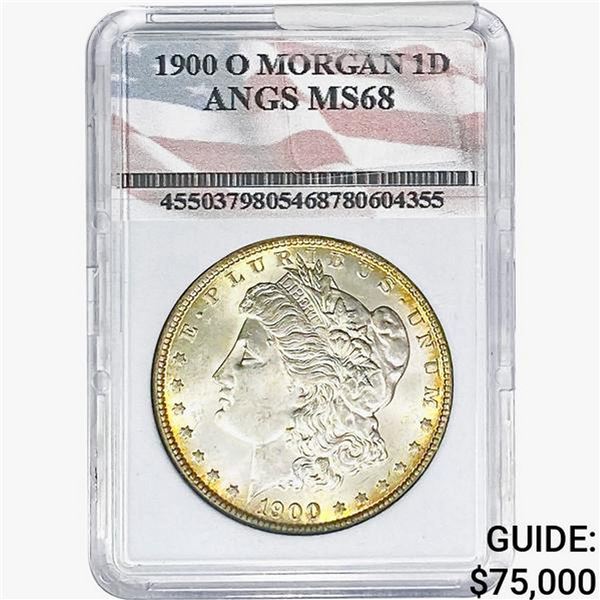 1900-O Morgan Silver Dollar ANGS MS68