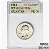 1964 Washington Silver Quarter ACG PR70