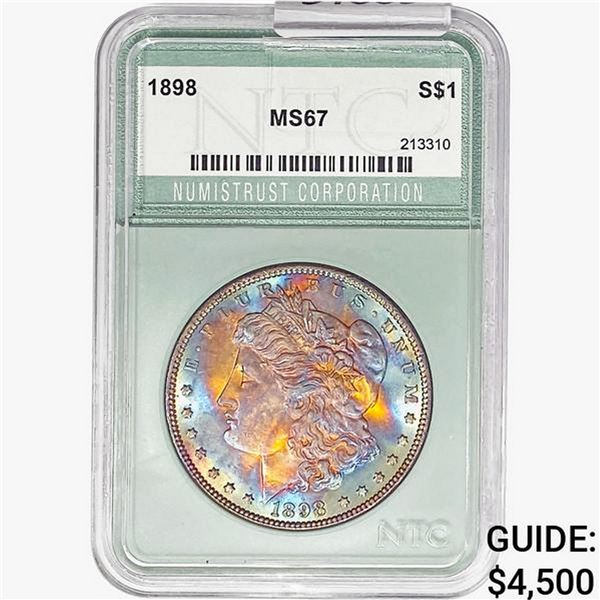 1898 Morgan Silver Dollar NTC MS67