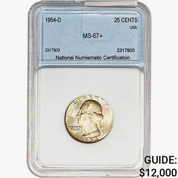 1954-D Washington Silver Quarter NNC MS67+