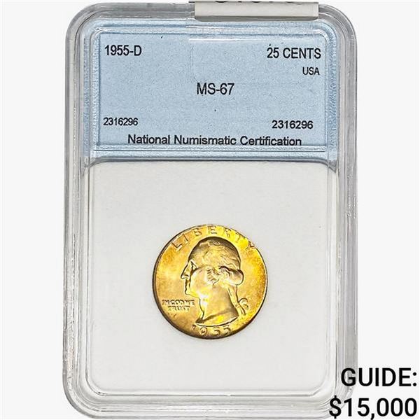 1955-D Washington Silver Quarter NNC MS67