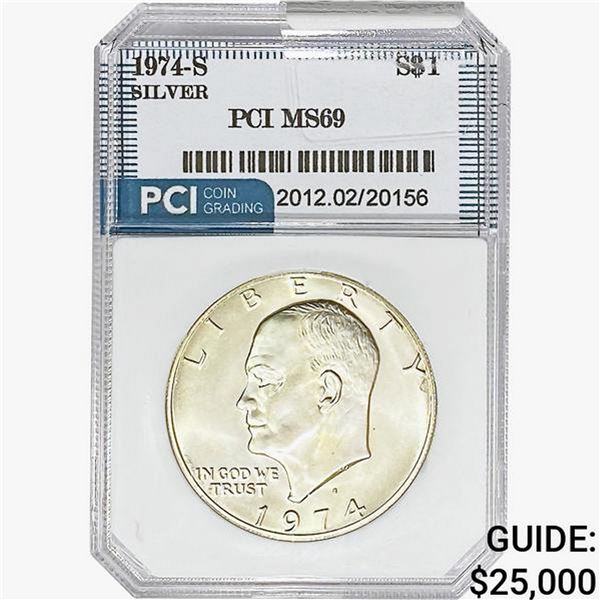 1974-S Eisenhower Silver Dollar PCI MS69